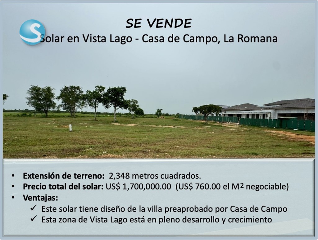 Solar en Venta, Casa de Campo 1369930